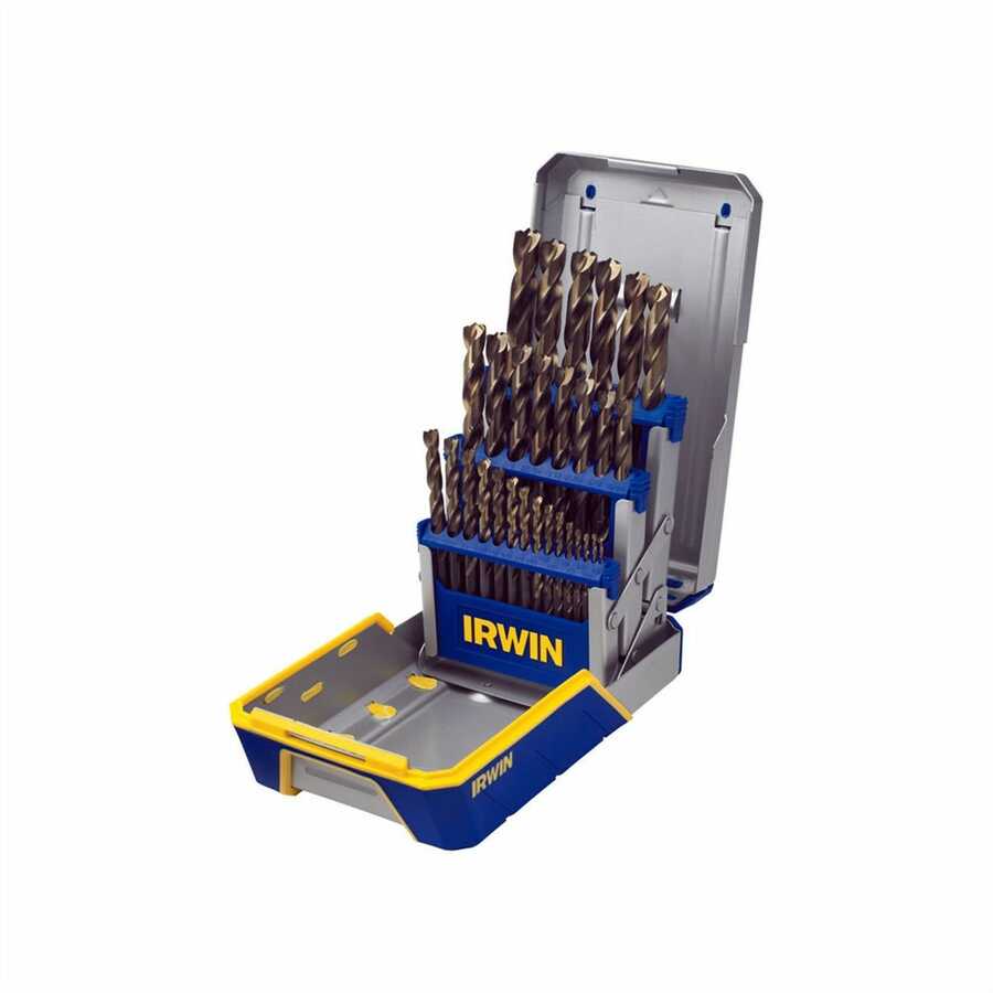 Hanson 3018006B Turbomax Metal Index Drill Bit Set - 29-Pc