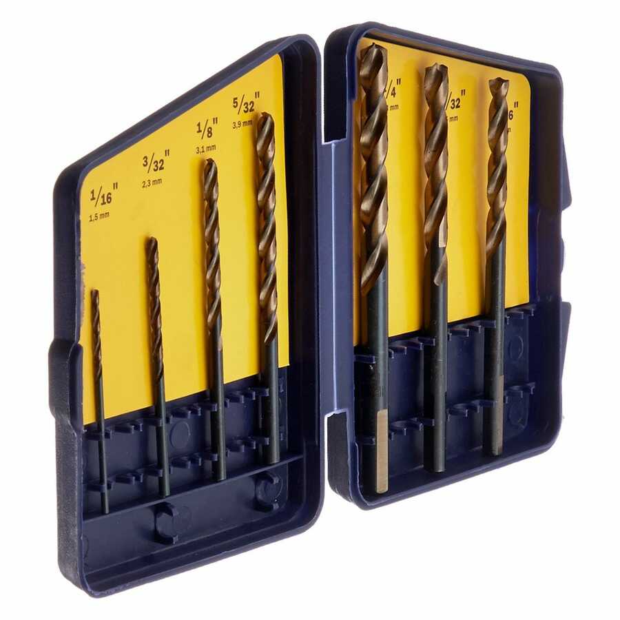 7 Pc. Turbomax Drill Bit Set