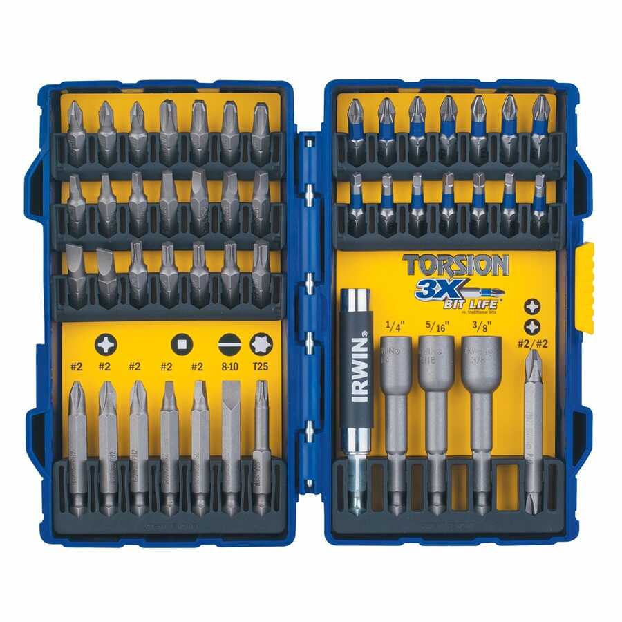 47pc TORSION SCREWDRIVER BIT PRO-SET