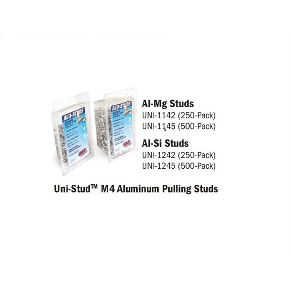 M4 Aluminum Pulling Studs Al-Si 250-Pack