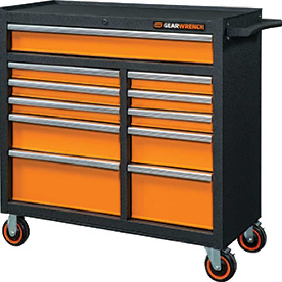 41" 11 Drawer GSX Series Rolling Tool Cabinet