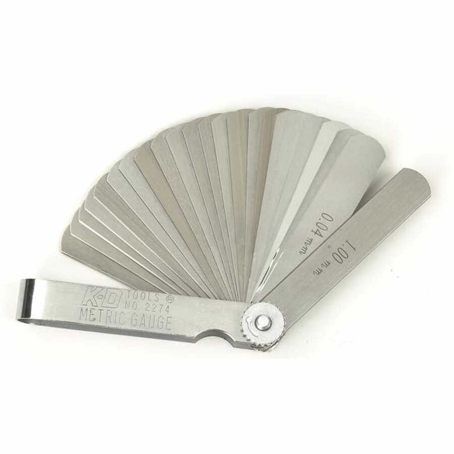 Feeler Gauge Metric .04 to 1.00mm