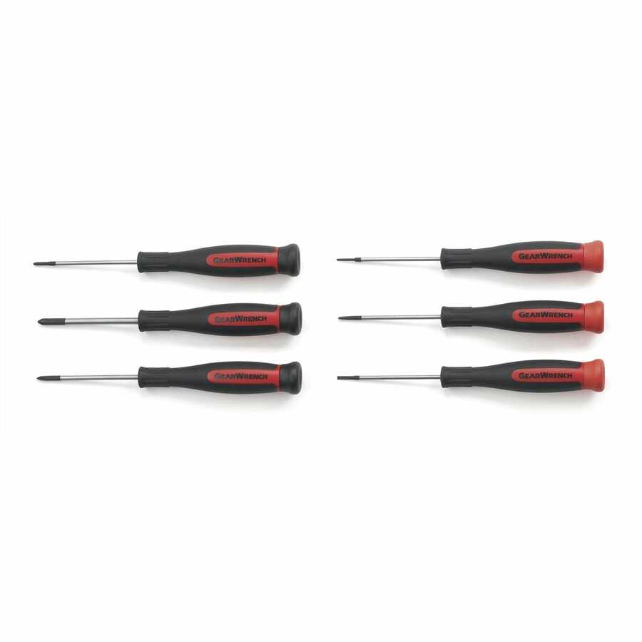 Mini Phillips/Slotted Screwdriver Set - 6-Pc