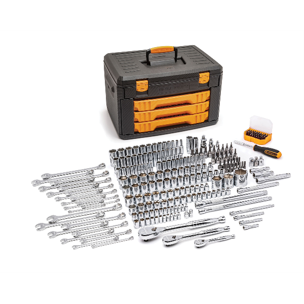 243PC 6 Point 1/4", 3/8", 1/2" Drive Tool Set