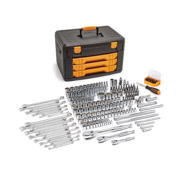 243PC 12 Point 1/4", 3/8", 1/2" Drive Tool Set