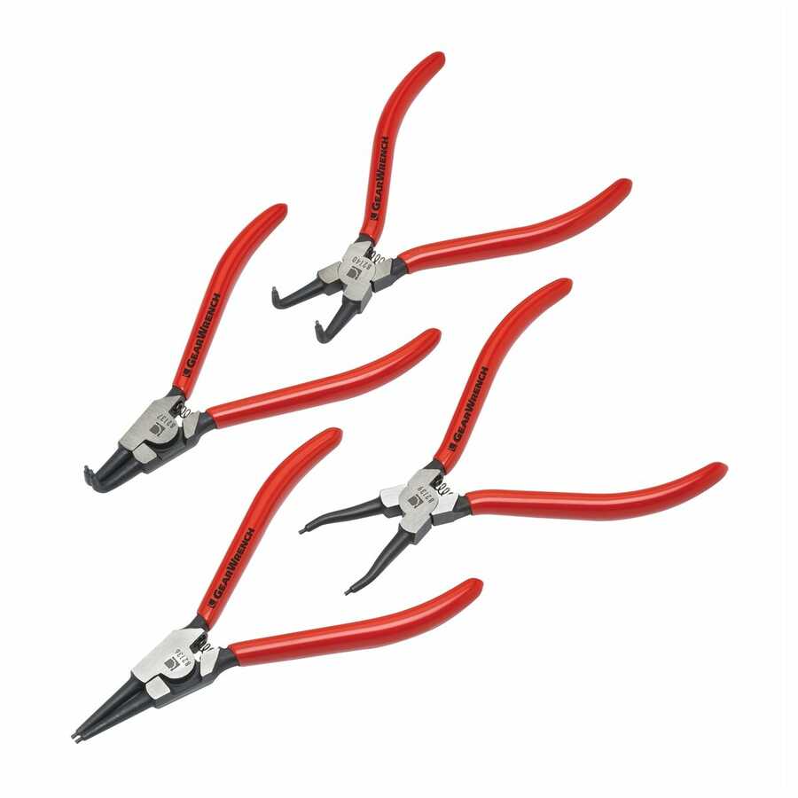 4-PC 7" SNAP RING PLIER SET