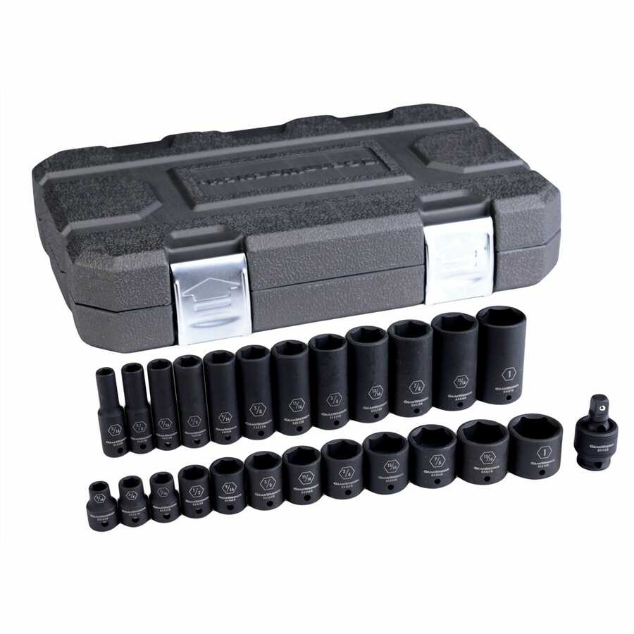 25 Pc 3/8" Drive 6 Point SAE