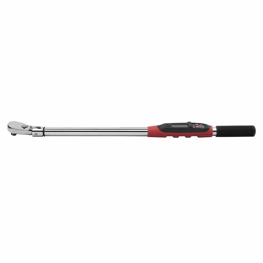 1/2 In Dr Electronic Torque Wrench w/ Angle Flex Head 25-250 ft-