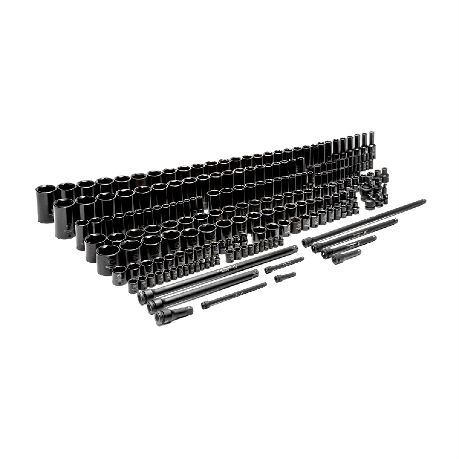 209 Piece 1/4", 3/8", 1/2" 6 Point SAE & Metric, Standard & Deep