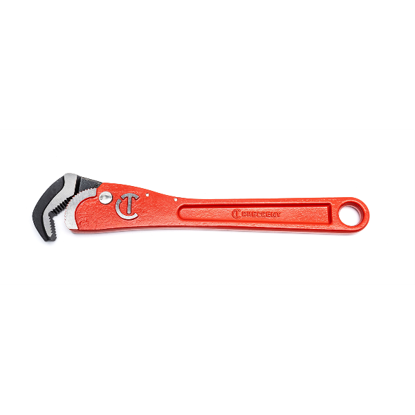 PIPE WRENCH,SELF ADJ,12",STEEL HANDLE