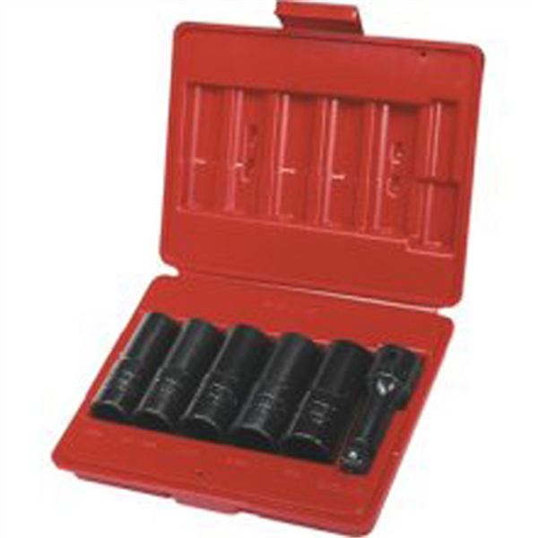 Six Piece Thick and Thin Flip Impact Socket Set