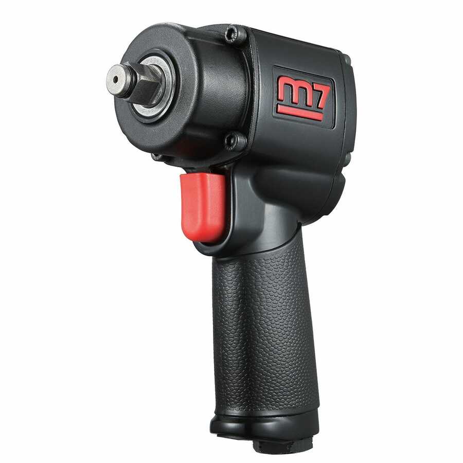 1/2 Inch Drive M7 Quiet Mini Air Impact Wrench 500 Ft-Lb