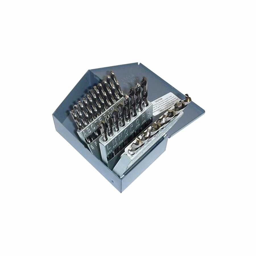 Letter Stub Length Screw Machine Drill Bit Set A - Z 26 Pc