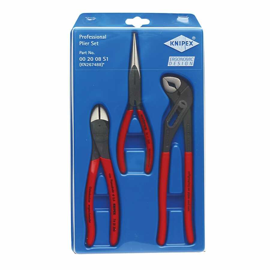 267488 Pliers Set w/ 10 In Alligator 00 20 08 US1 - 3-Pc