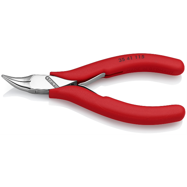 4 1/2IN ELECTRONICS PLIERS-ANGLED HALF-ROUND JAWS
