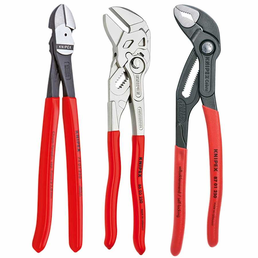 3 PC 10" Pliers Set