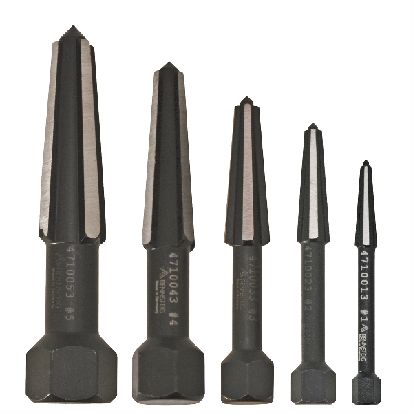 5PC SCREW EXTRACTOR DOUBLE EDGED SET