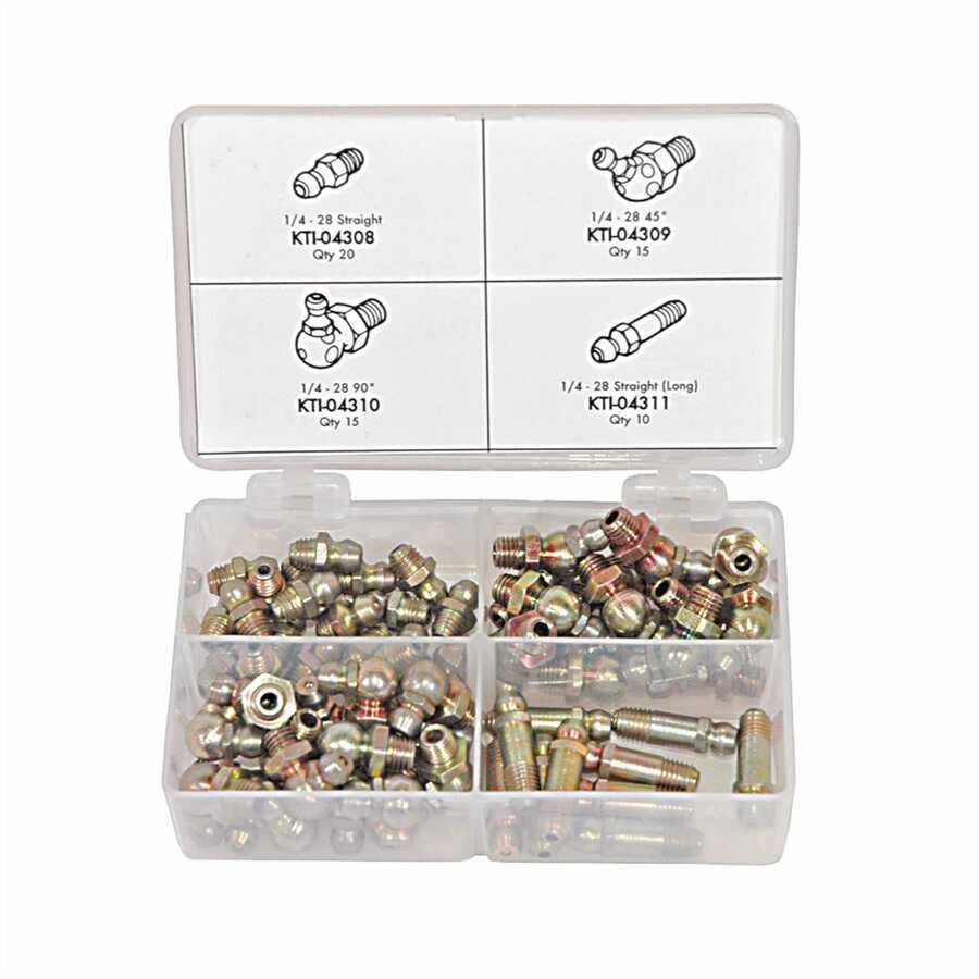 60pc SAE Grease Fitting Assortment