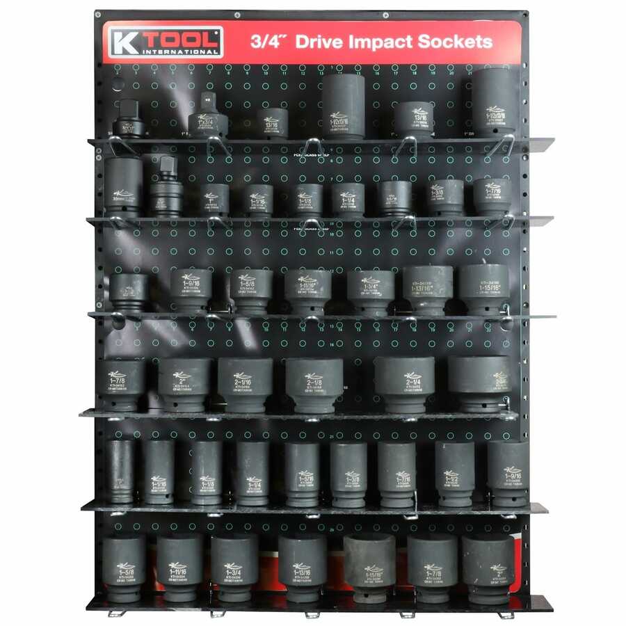 3/4" Drive Impact Sockets Display