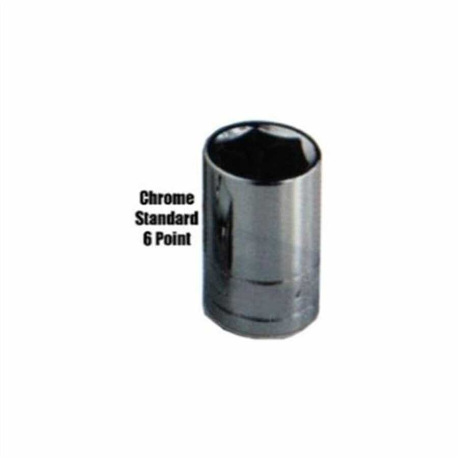 Standard Short Socket - 3/8 In Dr 6 Pt - 18mm