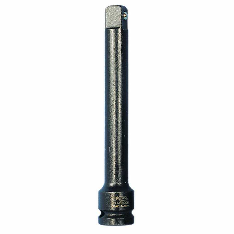 Impact Socket Extension - 1/2 In Drive - 6 In