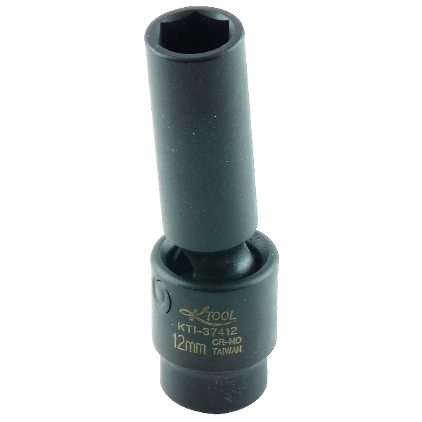 Deep Flex Impact Socket - 3/8 In 6 Pt - 12mm