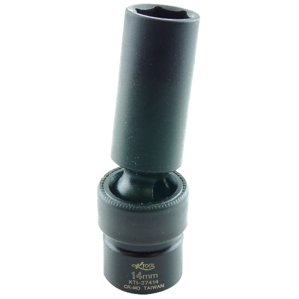 K Tool International | KTI37414 | 14mm Deep Flex Impact Socket 3/8" Drive 6-Point