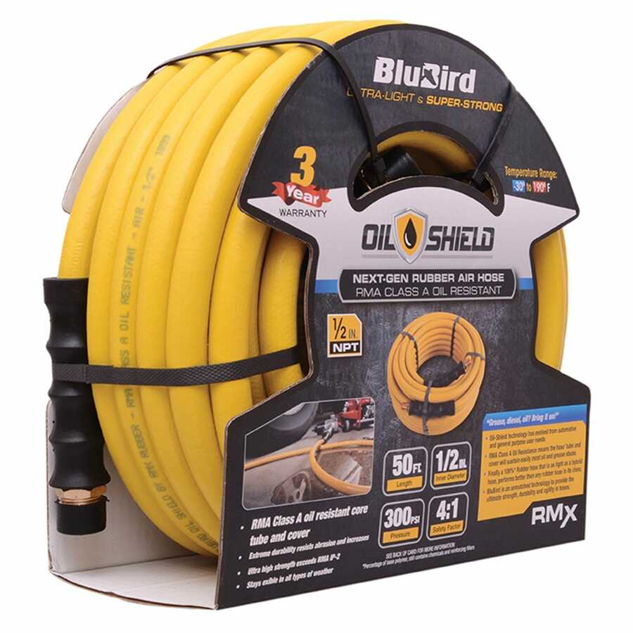 BluBird Oil Shield 1/2" x 50' Air Hose