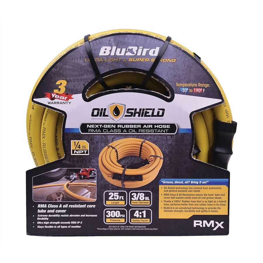 BluBird Oil Shield 3/8" x 25' Air Hose