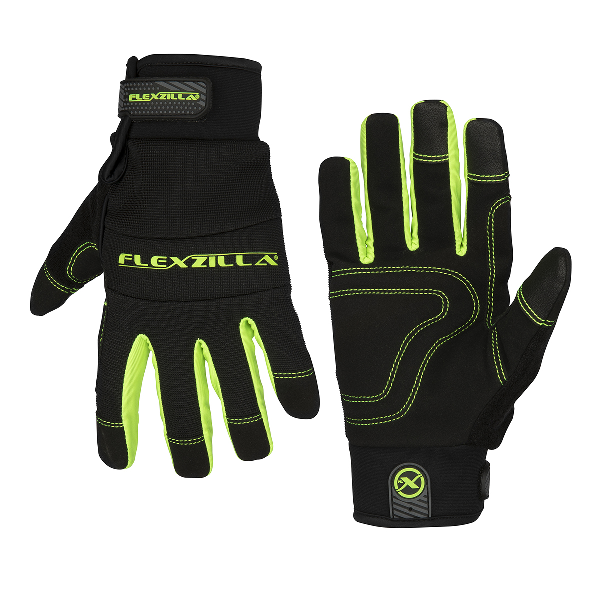 Gloves Synth Leather Black/ZillaGreen L