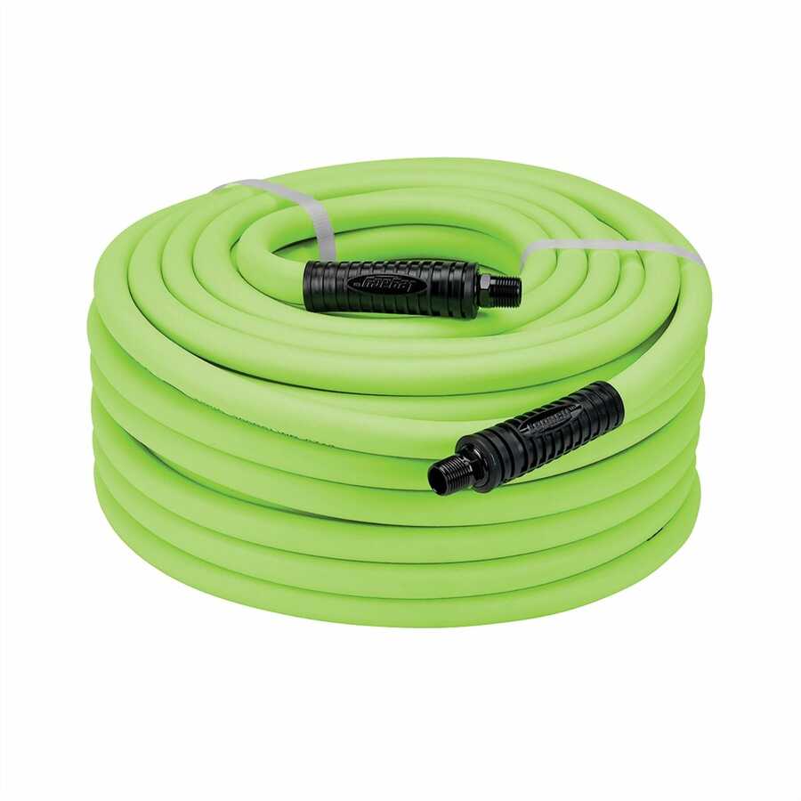 Flexzilla Air Hose with 3/8 Inch MNPT 1/2 Inch x 50 Ft, Legacy  Manufacturing