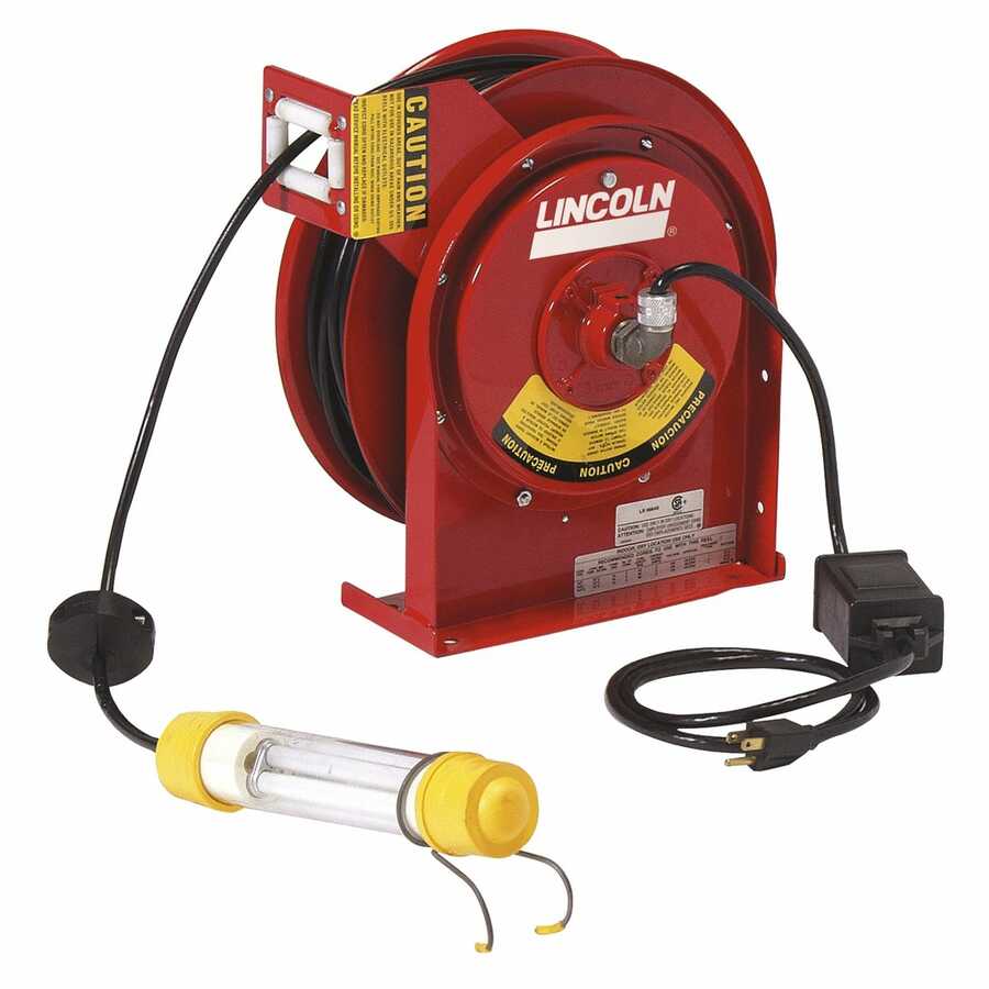 Heavy Duty Reel with 50' Cord and Fluorescent Light