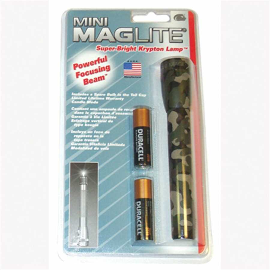 CAMOUFLAGE MINI MAGLITE AA