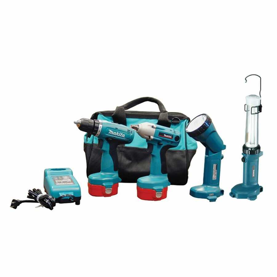 14.4 Volt NiCd Auto Combo Driver Drill, Impact Wrench and Light
