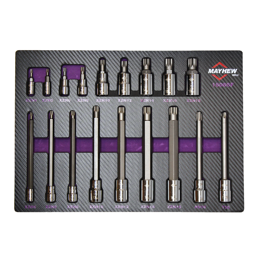 Mayhew 18 PC Triple Square Master Socket Bit Set