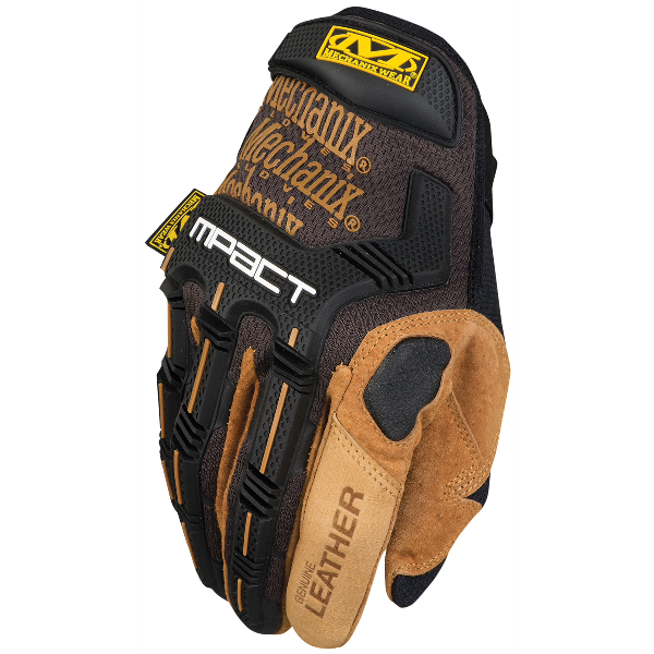 Mechanix Wear M-Pact Leather Large 10 Tan/Black