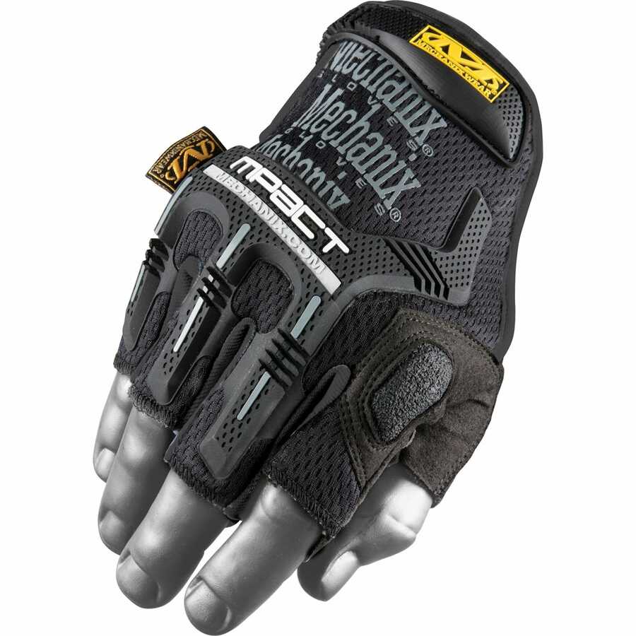 c. Fingerless M-Pact Gloves - Black - XL / XXL