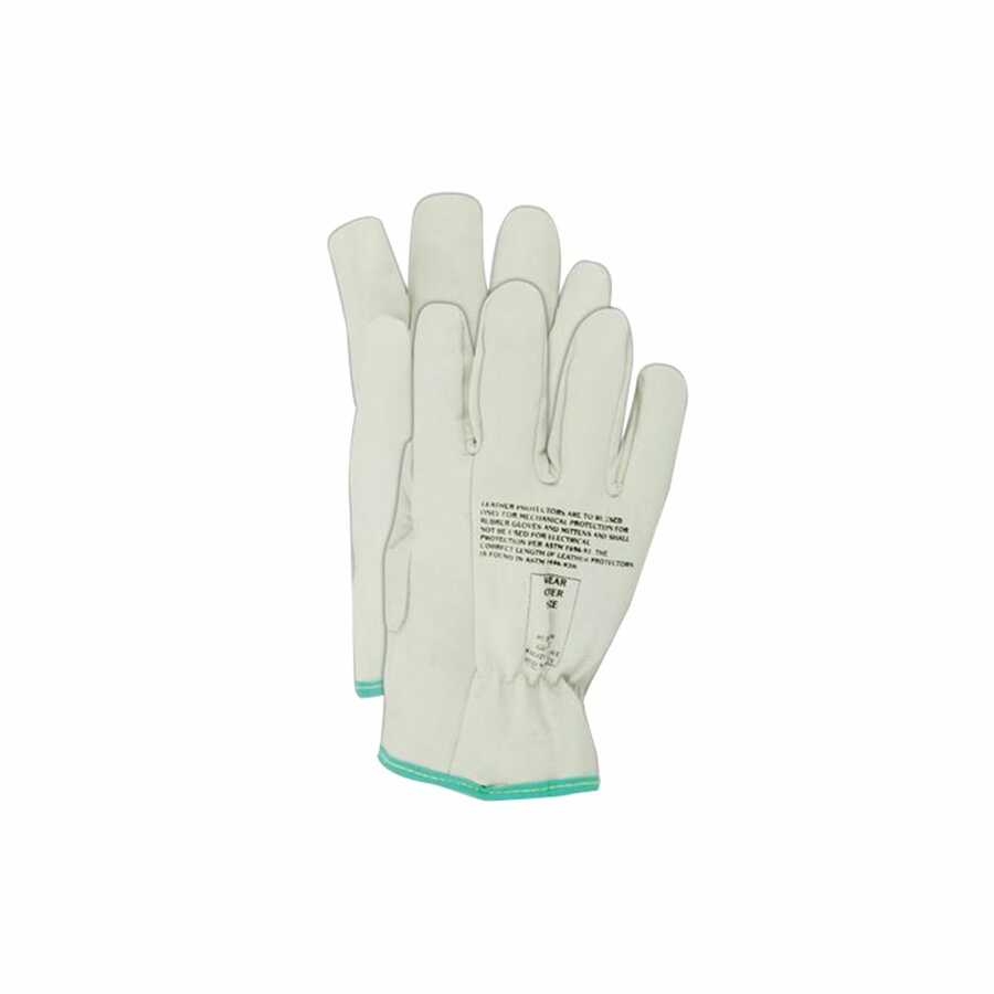 Leather Linesman Gloves, Size 9-1/2