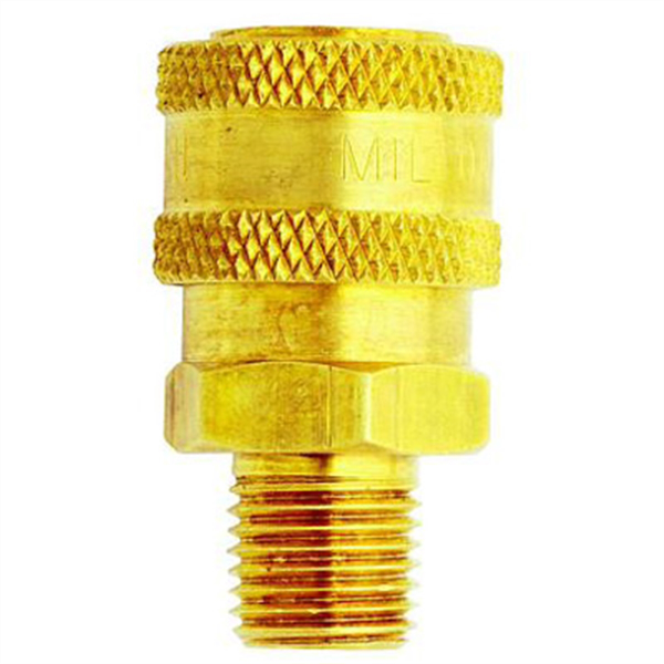 Straight Thru Air Coupler - Male 1/4"