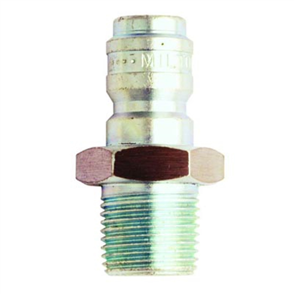 3/8" NPT Male - Straight Thru Plug with 3/8" Basic Size