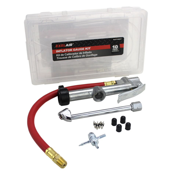 INFLATOR GUAGE KIT 10PC