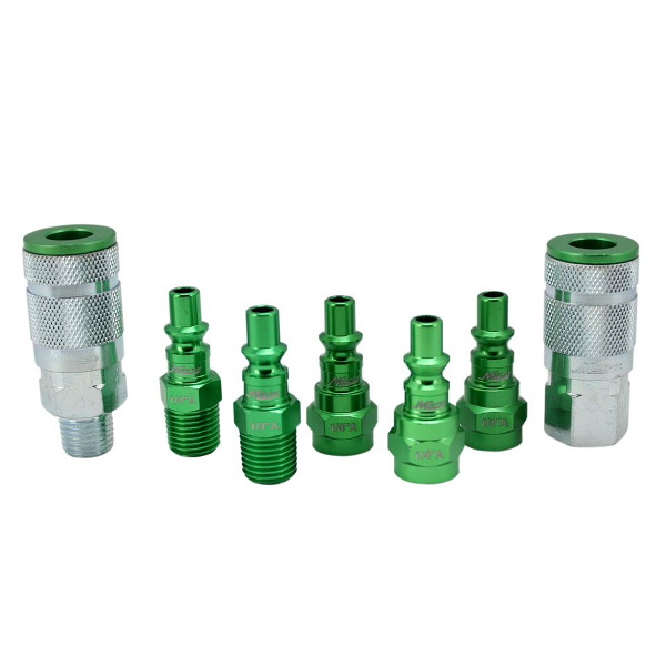 7 Piece A-Style 1/4" NPT Green