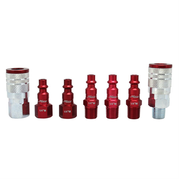 7 Piece M-Style 1/4" NPT Red