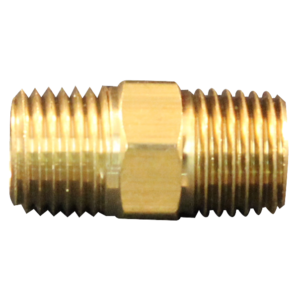 M HEX NIPPLE 1/4NPT