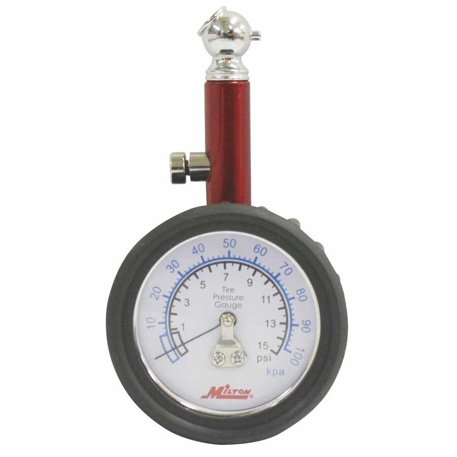 Dial Tire Gauge 0-15 PSI 1/2 lb increments