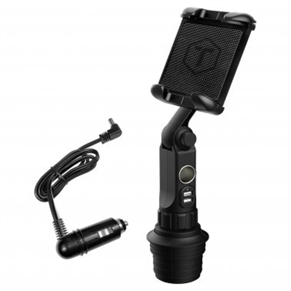 Power Boom powered Cupholder mount with universal