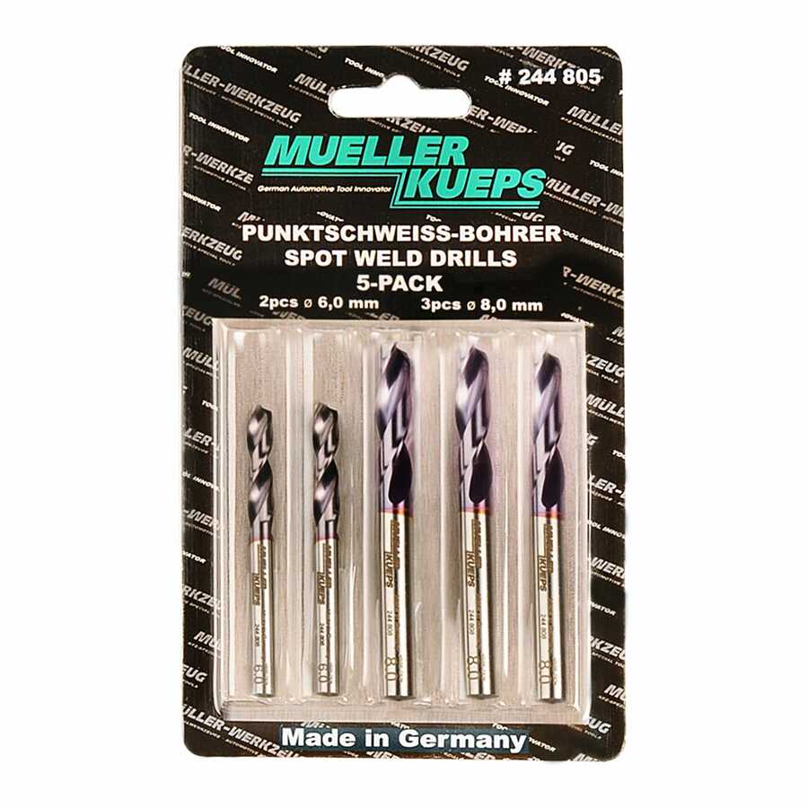 Spot Welding Drill Bits 5-pack