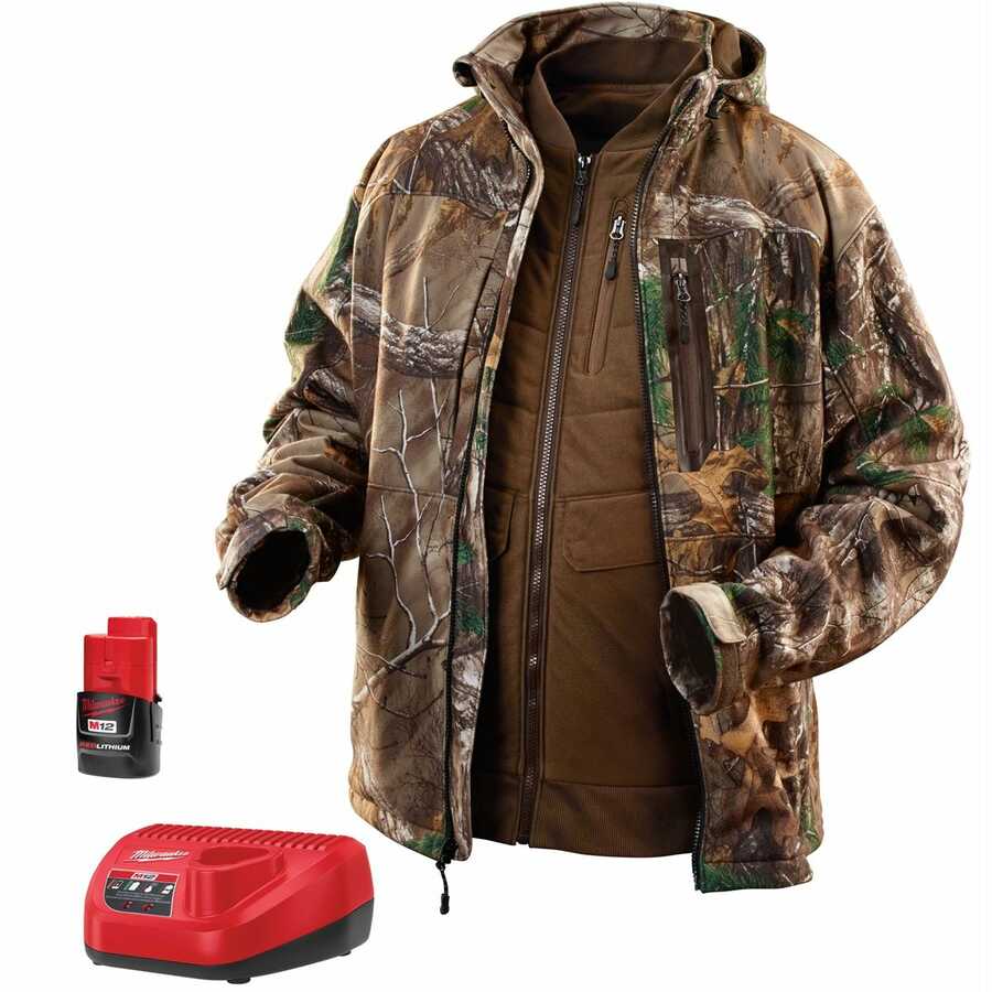 M12 Realtree Xtra Camo 3-in-1 Heat. Jacket Kit- XL