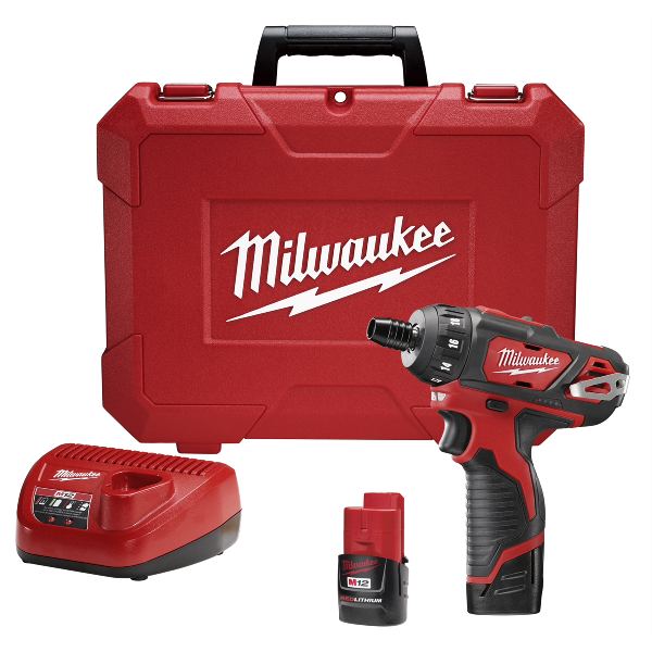 M12 1/4" Hex 2-Speed Cordless Screwdriver Kit