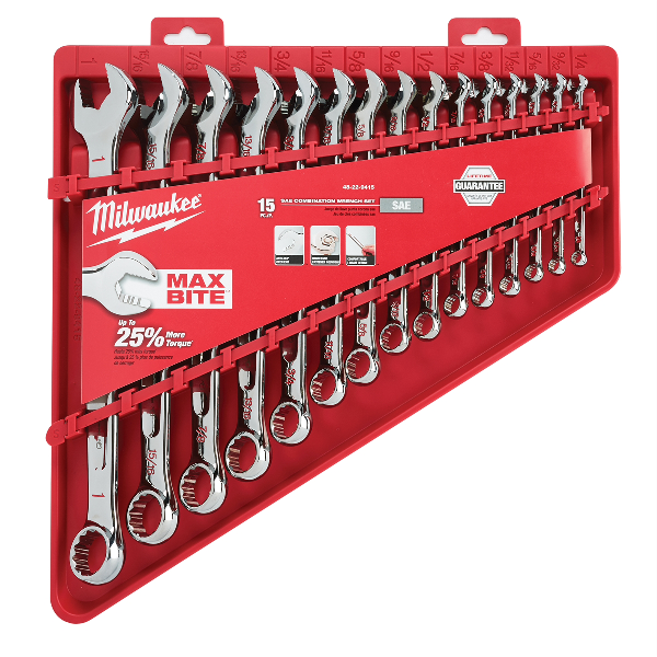 15pc Combination Wrench Set - SAE